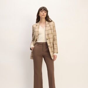 Everlane The Bi-Stretch Flare Pant Brown Base - Size 10